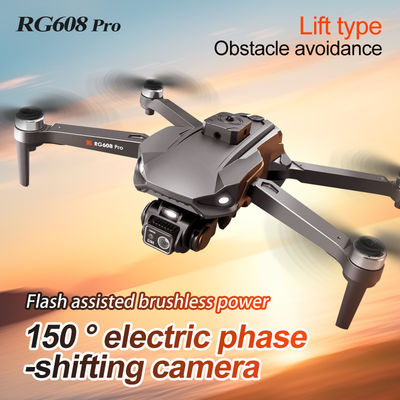 Rg608 프로 에어 호버 높이 고정 2.4g 와이파이 Fpv 광학 흐름 드론 초보자 운영자 기술 수준 및 야외 촬영