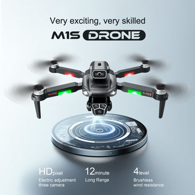폴더블 쿼드콥터 Rc 드론 M1s 미니 드론 5g 와이파이 Fpv 4k 프로 장애물 회피 초보자 드론용 듀얼 카메라