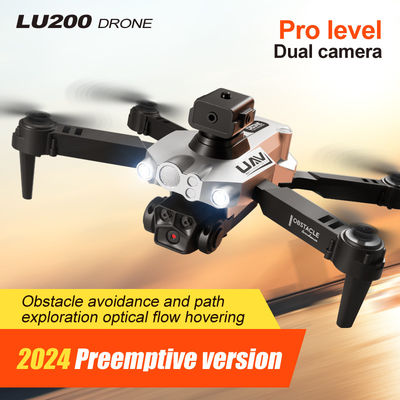 Lu200 제스처 비디오 장난감 드론 장애물 회피 360도 뒤집기 2.4g 와이파이 Fpv 셀피 드론 접는 UAV 항공 쿼드콥터