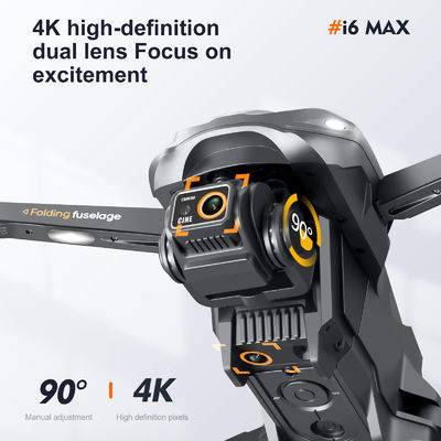 I6 맥스 장애물 회피 야간 4k 듀얼 카메라 에어리얼 Fpv 드론 브러쉬리스 모터 바람 저항 광학 흐름 Rc 쿼드콥터