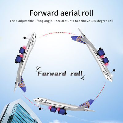 전기 RC 항공기 A380 747 모드 비행하기 쉬운 스턴트 롤 2.4GHz 원격 제어 플라이더