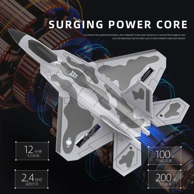 F22 Rtf Epp Foam Jet 비행기 원격 제어 Rc 전투기 장난감 연령 범위 8 ~ 13 년 제어 거리 약 200 미터