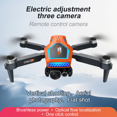 S180 Rc 브러시리스 드론 Hd 전기 조정 항공사진 와이파이 광적 흐름 4 축 항공기 장애물 피기 초보자