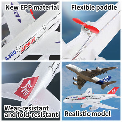 2.4G RC 항공기 A380 모델 장난감 헬리콥터 내구성 스티로폼 110m 범위 오리지널 박스 포함