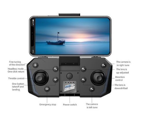 BLACK HUGTEC W21 드론 커스터마이징 가능한 카메라 설정 및 최대 비행 시간 10-20분 동안 한 터치 비디오 녹화