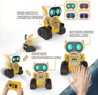 HUGTEC S023 GESTURE 제어 모드 로봇 장난감 STEM 로봇 360 회전 어린이 스마트 교육용 태블릿 교육용 ABS 플라스틱