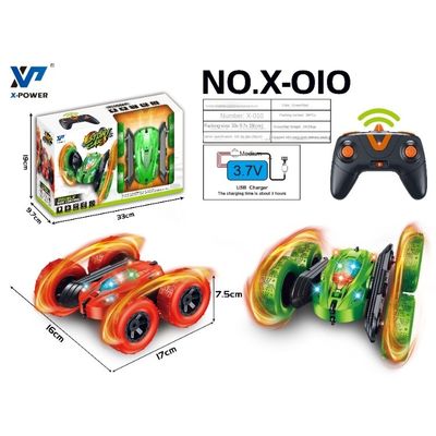 X-010 Rc 미니 스턴트 자동차 2.4ghz 쌍면 360도 덤블 리모컨 스턴트 자동차 장난감 어린이 엔터테인먼트