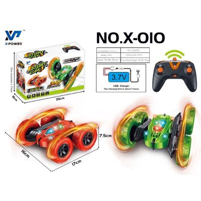 X-010 Rc 미니 스턴트 자동차 2.4ghz 쌍면 360도 덤블 리모컨 스턴트 자동차 장난감 어린이 엔터테인먼트