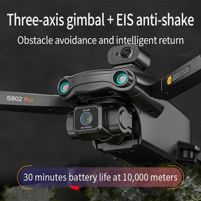 S808 드론 360 장애물 회피 브러시리스 3축 아이스 반 흔들림 Ptz 8k 초명선 사진 GPS Rc 항공기