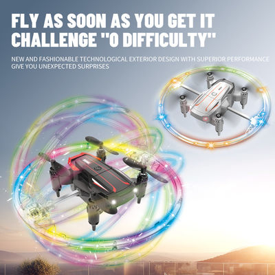 LED 스턴트 Rc 드론 다채로운 빛 회전 Uav 쿼드콥터 원격 제어 거리는 약 100m 어린이에게 완벽한 선물