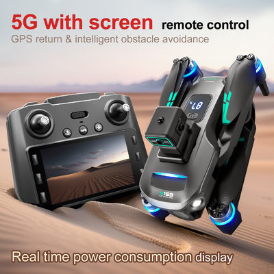 플라스틱 S159 5g 와이파이 Fpv GPS 쿼드콥터 드론 4khd 듀얼 카메라 25분 내구 장애물 피 LED 대형 화면 리모컨 Rc 드론