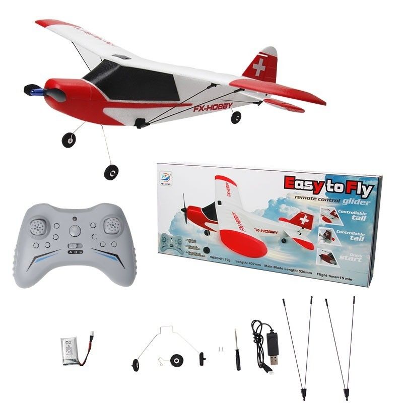 FX9603 2.4GHz 3CH 6축 회전기 EPP 폼 J3 RC 항공기 RTF 고정 날개 야외 원격 제어 비행기 항공기 RC 플라이더 비행 장난감