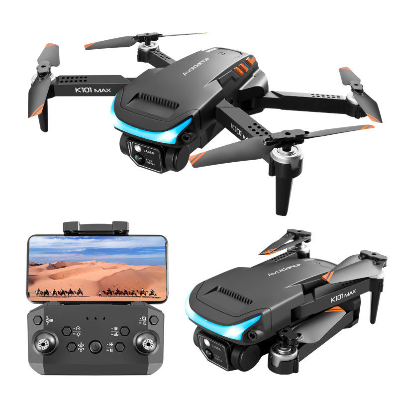 K101max 드론 4k HD 듀얼 카메라 광학 흐름 장애물 회피 드론 카메라 4k 도론 카메라 RC 드론 3D 보기 모드
