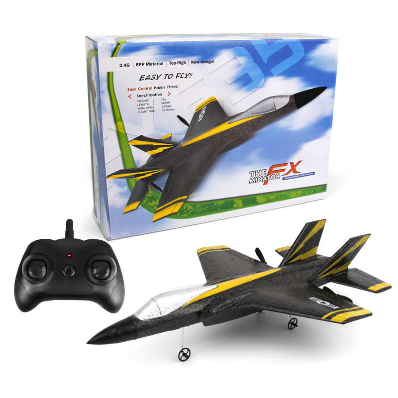 2.4G 2CH Fx635 고정 날개 EPP 폼 RC 플라이더 비행기 F35 RTF 원격 제어 비행기 모델 AA*2 컨트롤러 배터리