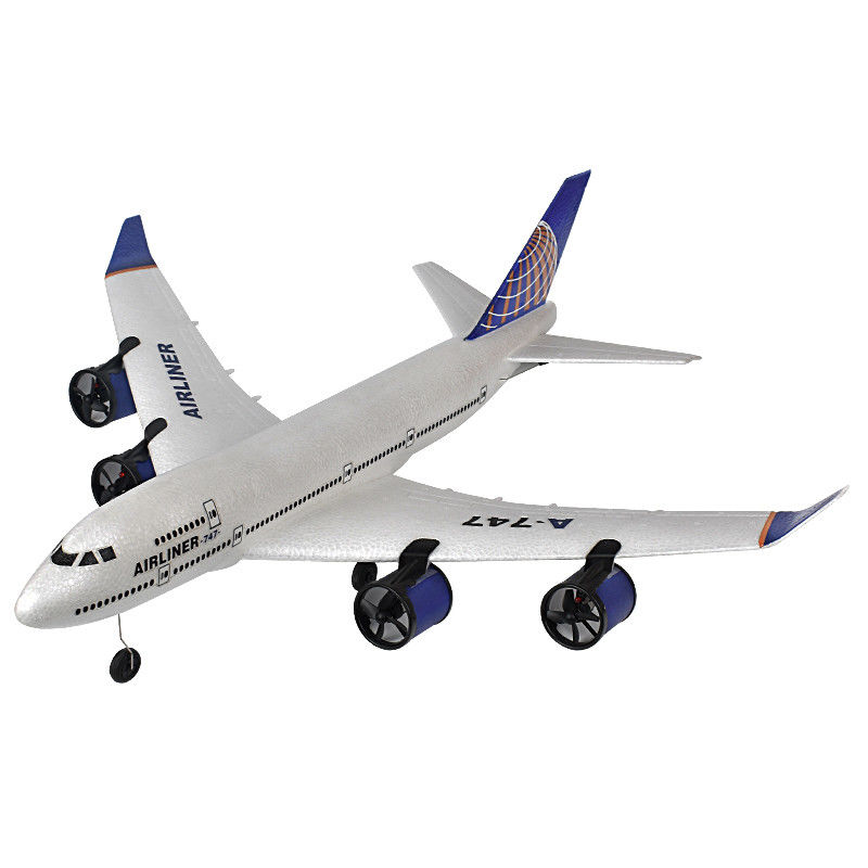 전기 RC 항공기 A380 747 모드 비행하기 쉬운 스턴트 롤 2.4GHz 원격 제어 플라이더