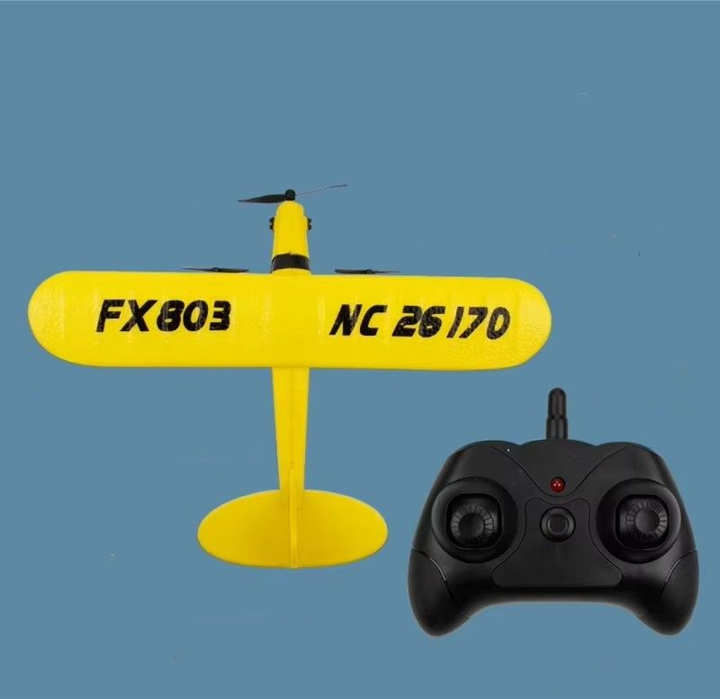슈퍼 글라이더 Fx803 2.4g 파이퍼 J3 컵 Rc 비행기 Nc26170 Epp 고정 날개 비행기 긴 비행 시간 및 안정적인 비행