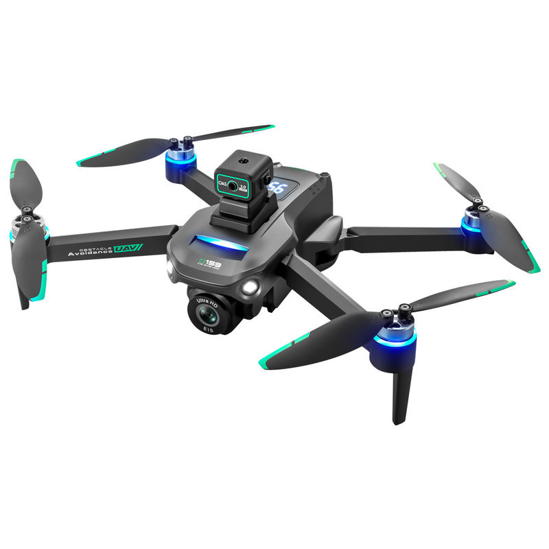 플라스틱 S159 5g 와이파이 Fpv GPS 쿼드콥터 드론 4khd 듀얼 카메라 25분 내구 장애물 피 LED 대형 화면 리모컨 Rc 드론